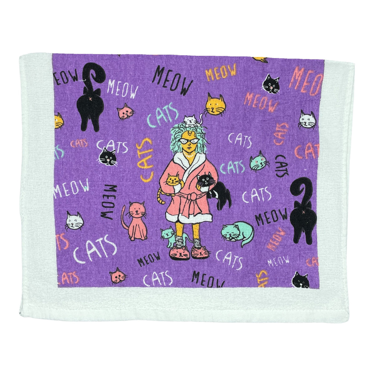 Cat Lady Tea Towel Tea Towel