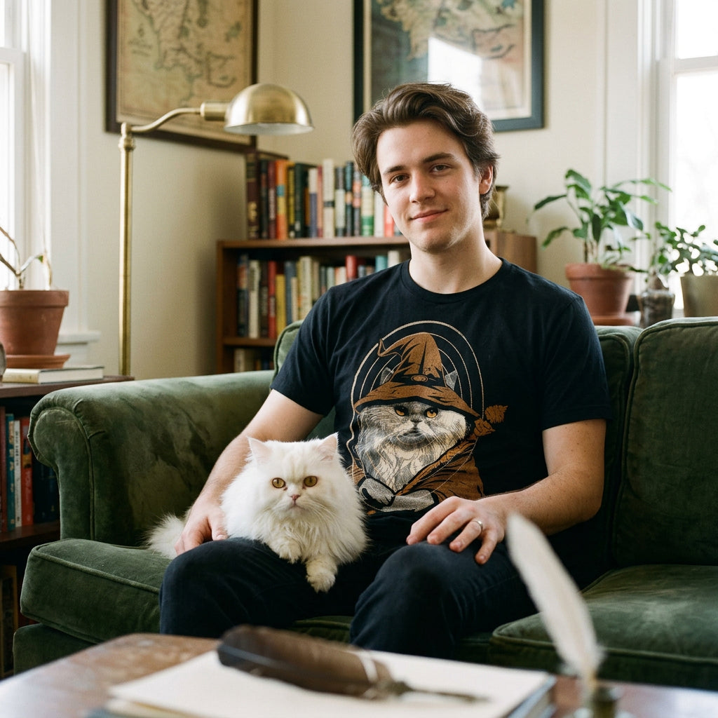 Kitty Wizard Men's T Shirt product image 2