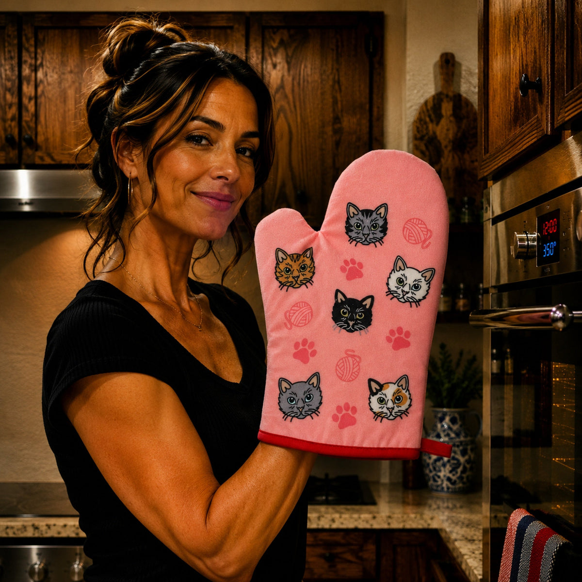 Cat Yarn Oven Mitt Bakeware