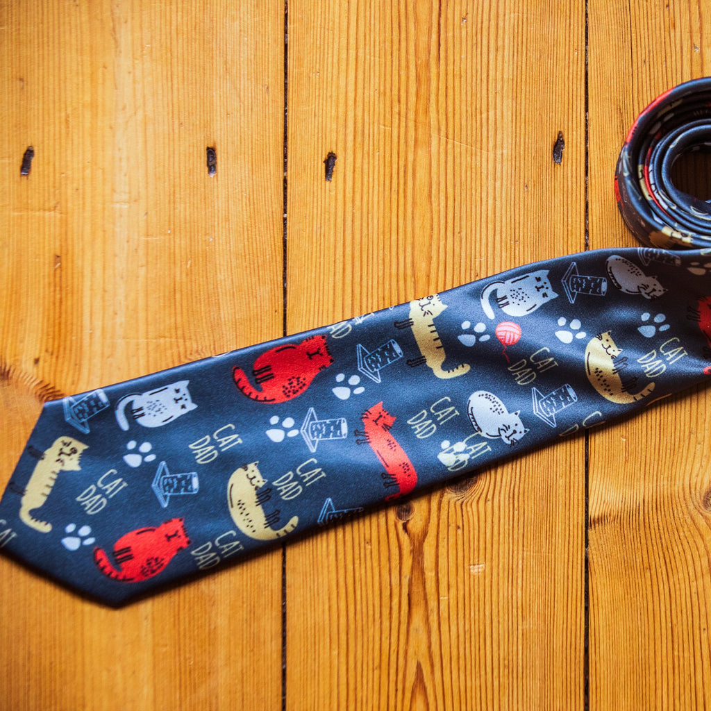 Cat Dad Tie