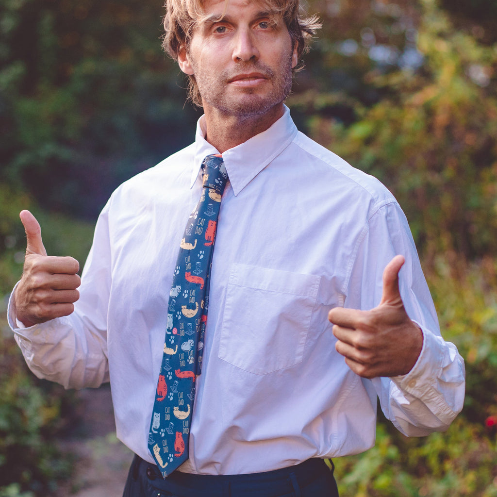 Cat Dad Tie