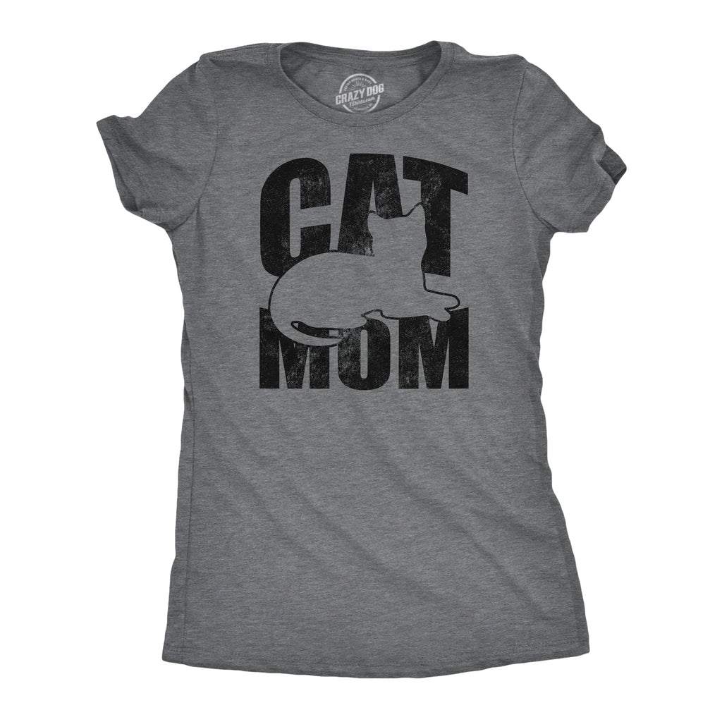 Cat Mom Outline Women's T Shirt product image 1