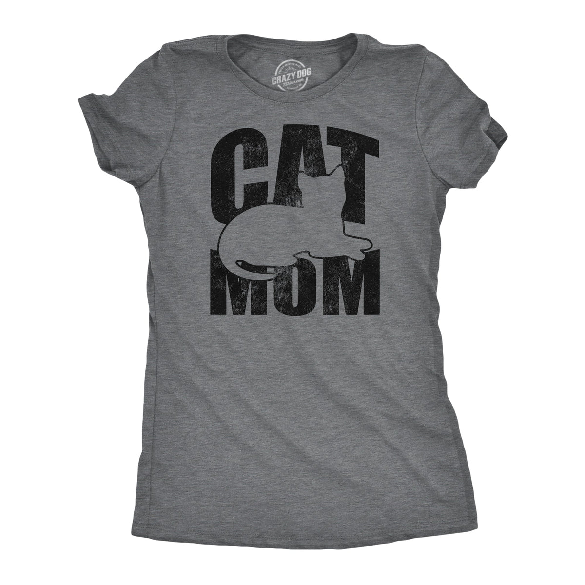 Cat Mom Outline Women's T Shirt product image 1