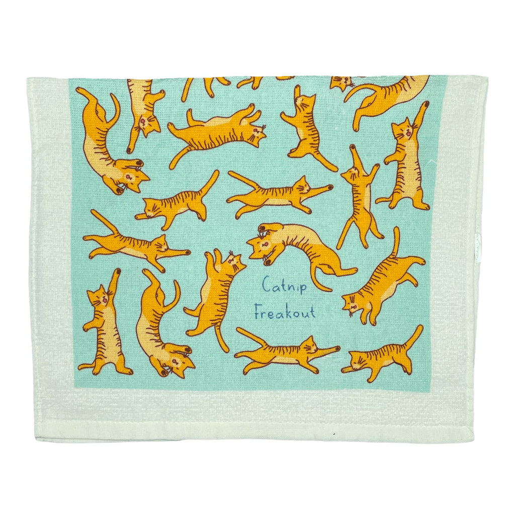 Catnip Freakout Tea Towel Tea Towel