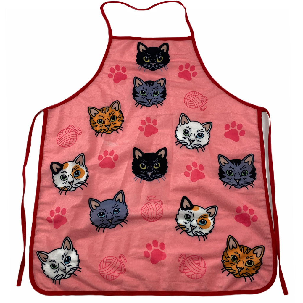 Cat Yarn Oven Mitt + Apron Bakeware