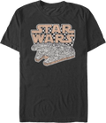 Checkerboard Millennium Falcon Star Wars T-Shirt product image 1