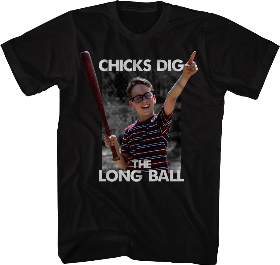 Chicks Dig The Long Ball Sandlot T-Shirt product image 1