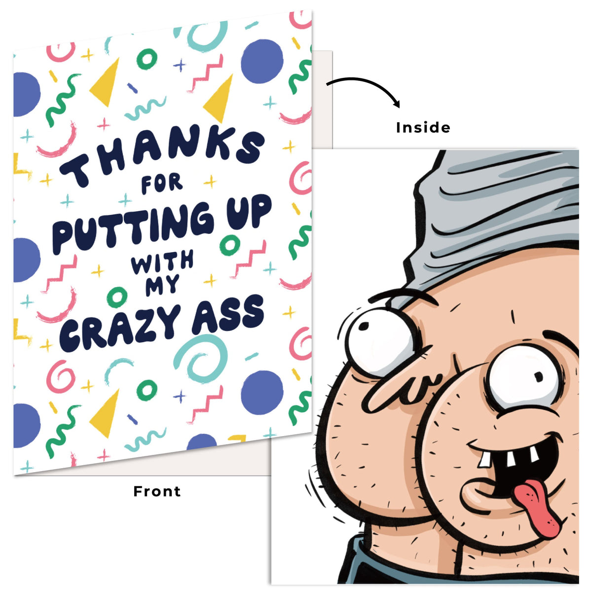 Funny Thank You Card Hilarious Assorted Cards for Saying Thanks With Envelopes