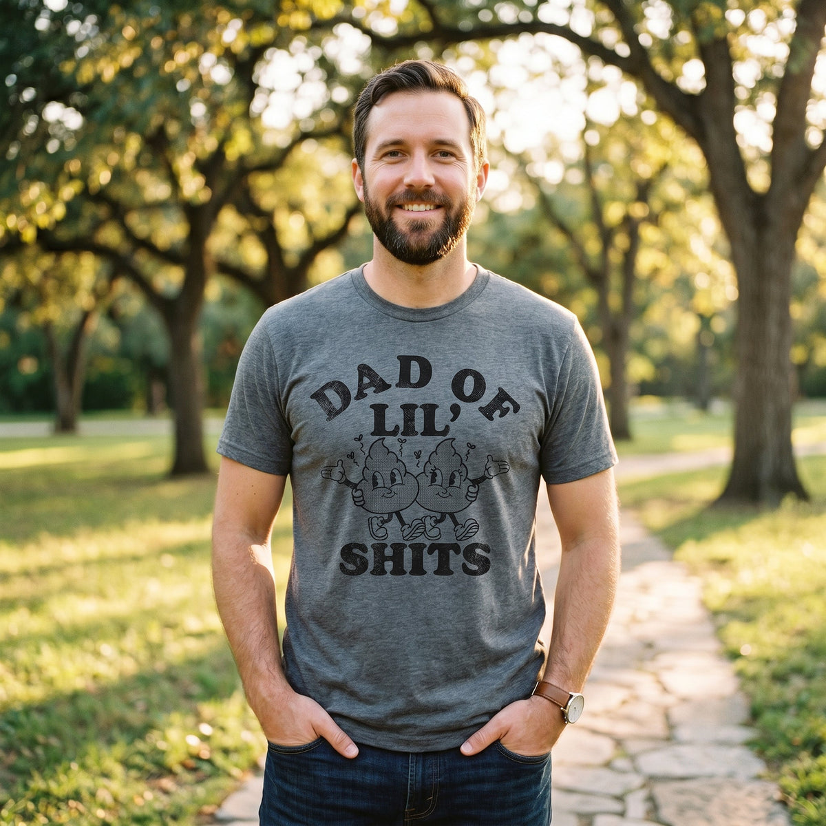 Dad Of Lil Shits Men's T Shirt product image 2