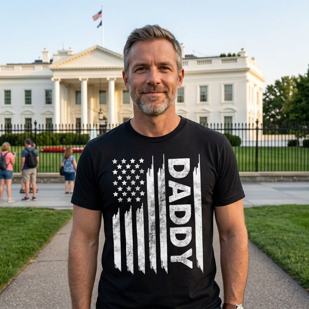 American Flag Daddy Men's T Shirt product image 4