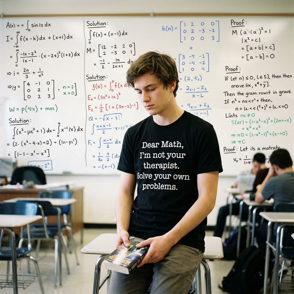 Dear Math Im Not Your Therapist Solve Own Problems Men's T product image 2