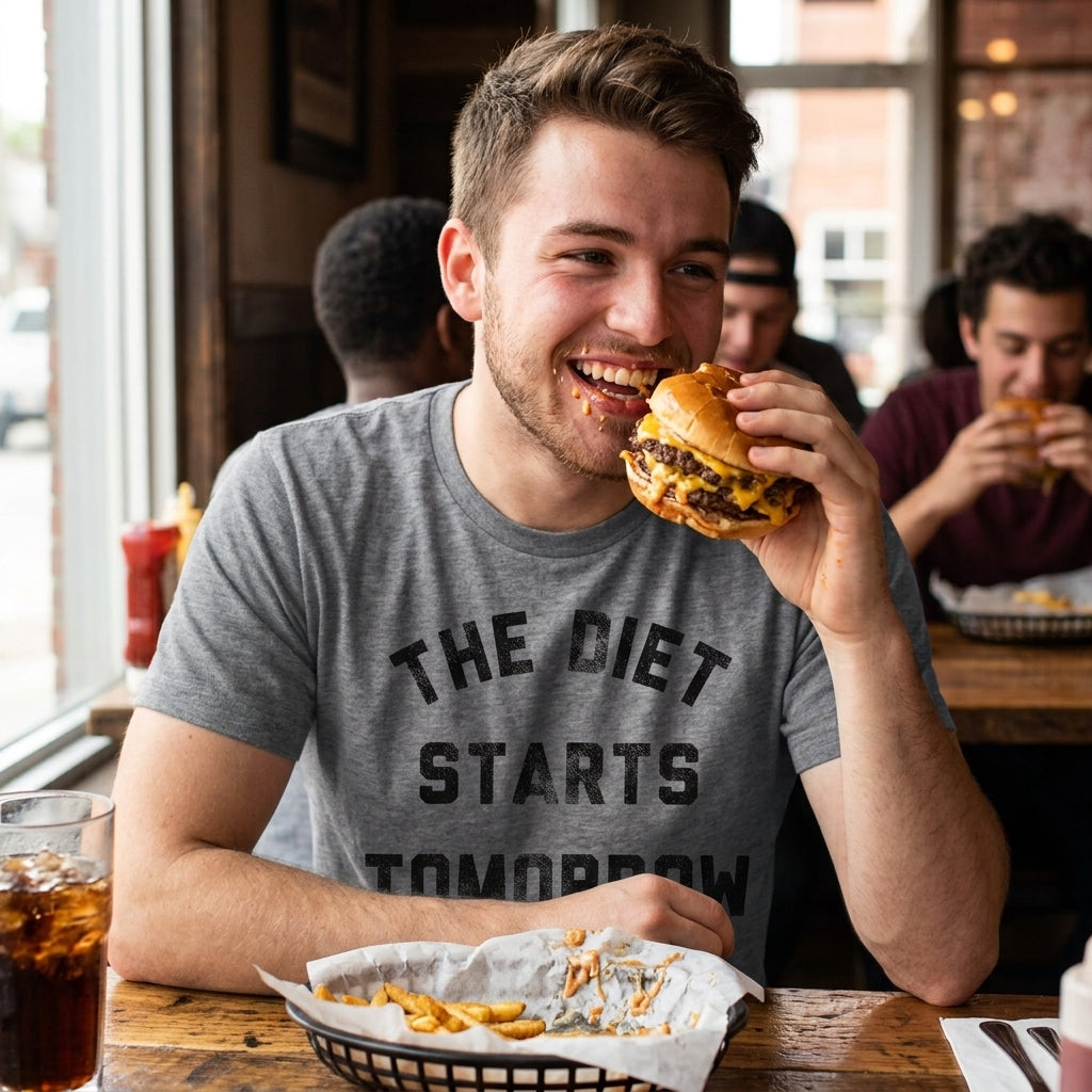 The Diet Starts Tomorrow Men's T Shirt product image 2