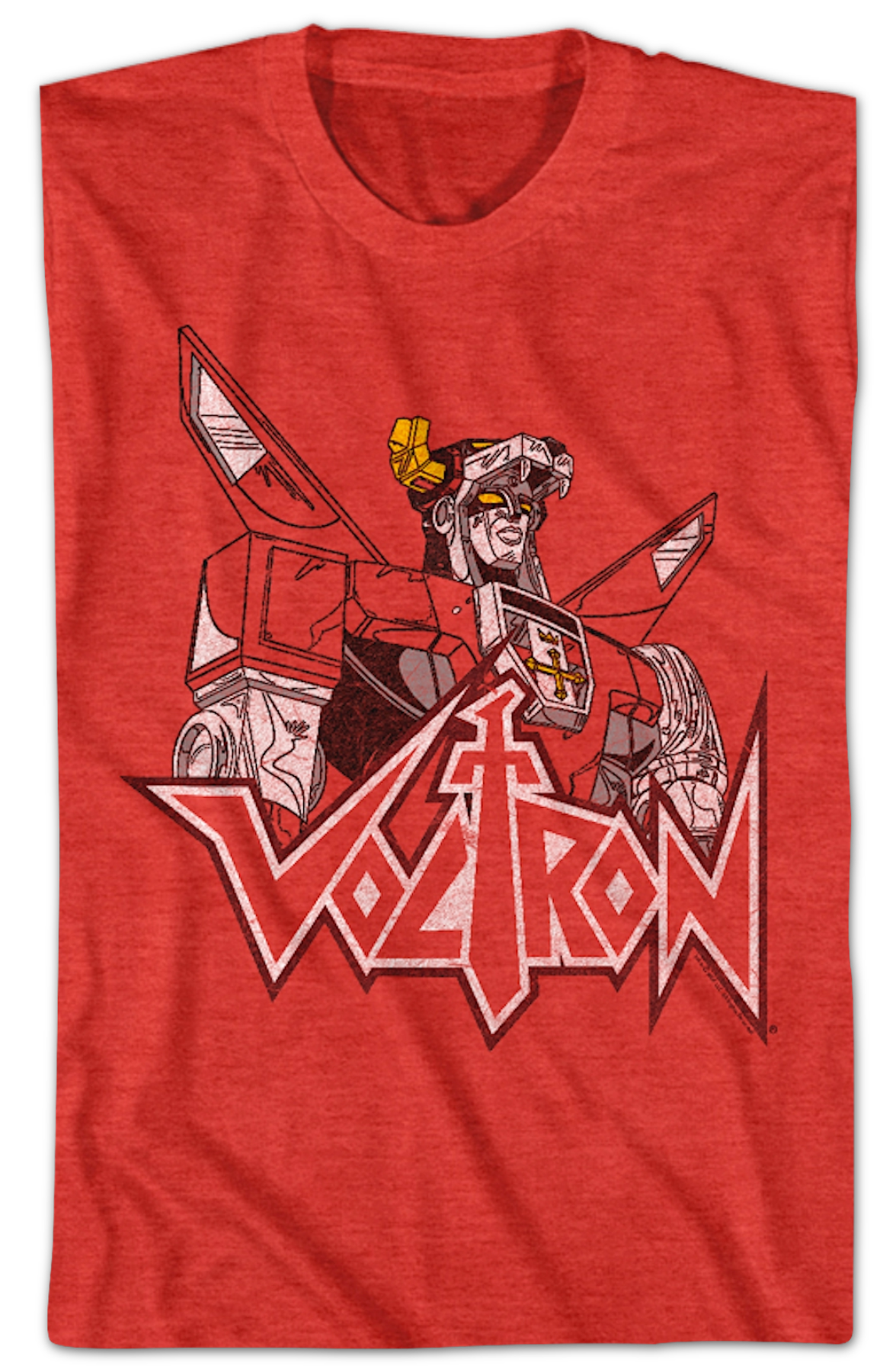 Distressed Defender of the Universe Voltron T-Shirt product image 2