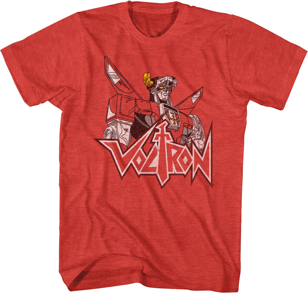 Distressed Defender of the Universe Voltron T-Shirt product image 1