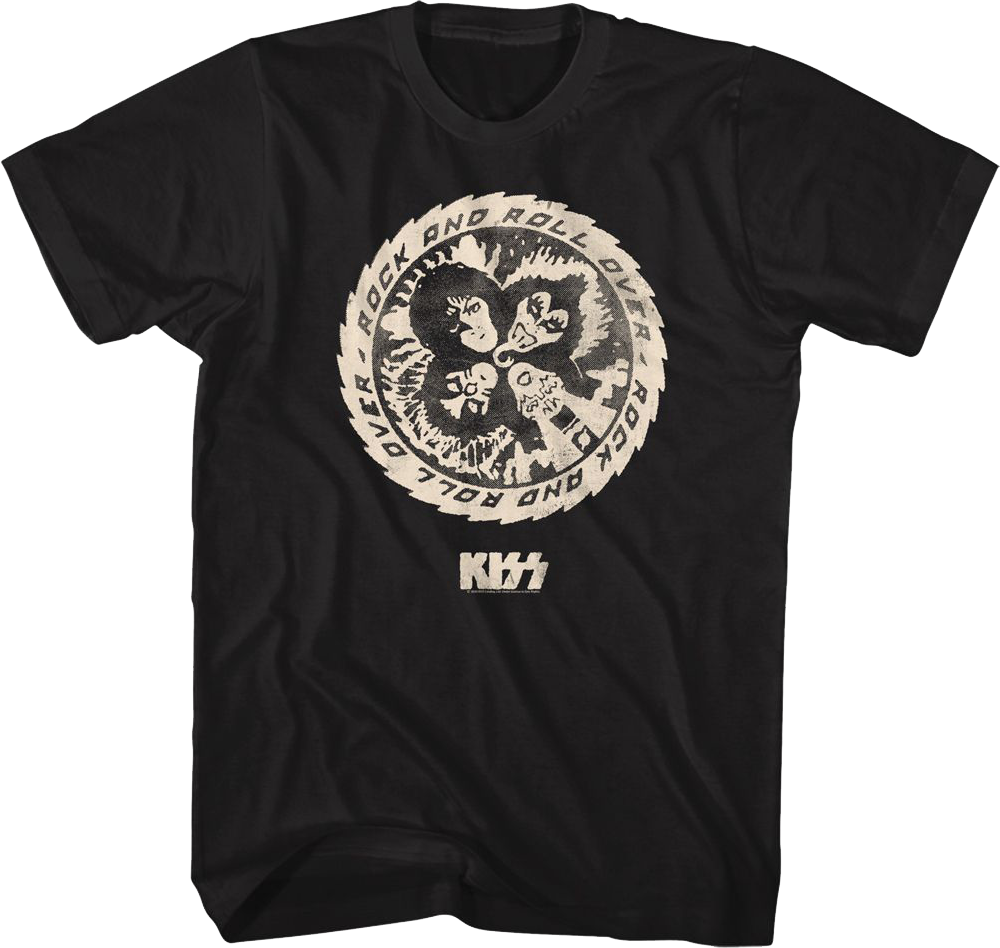 Distressed Rock and Roll Over KISS T-Shirt product image 1
