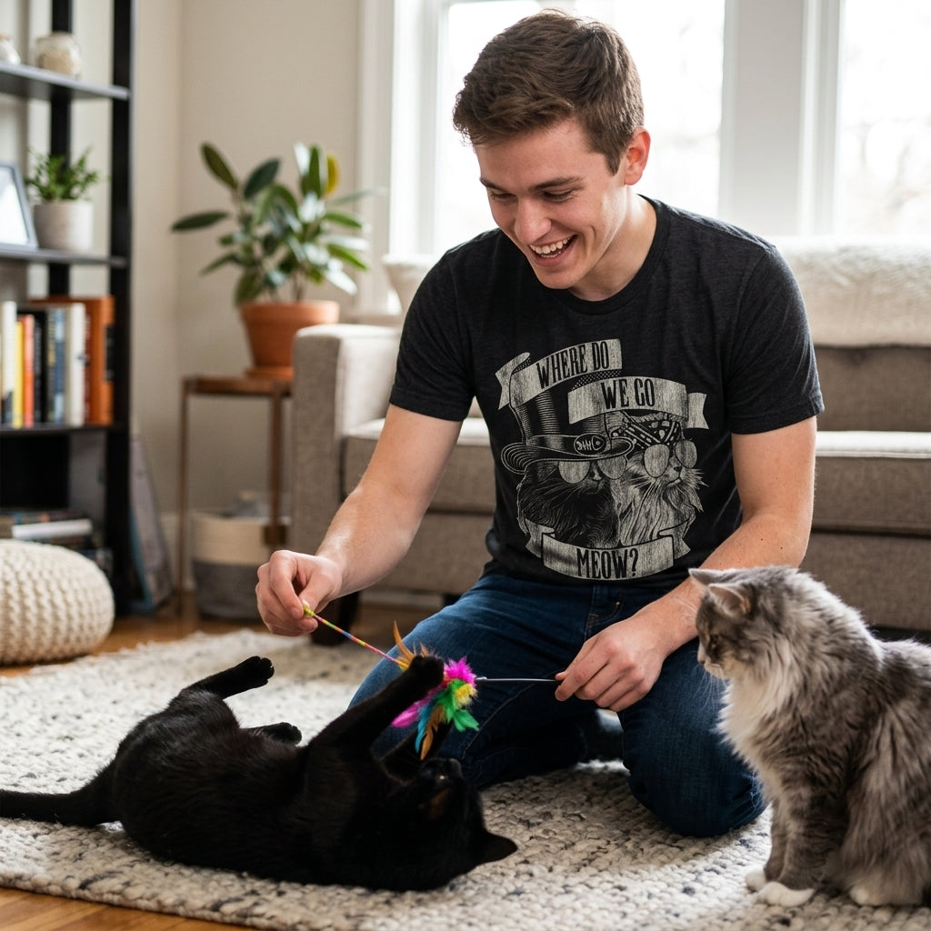 Where Do We Go Meow Men's T Shirt product image 2