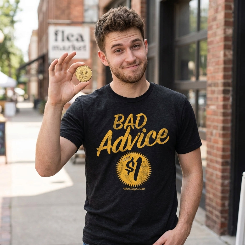 Bad Advice Just One Dollar Men's T Shirt product image 2