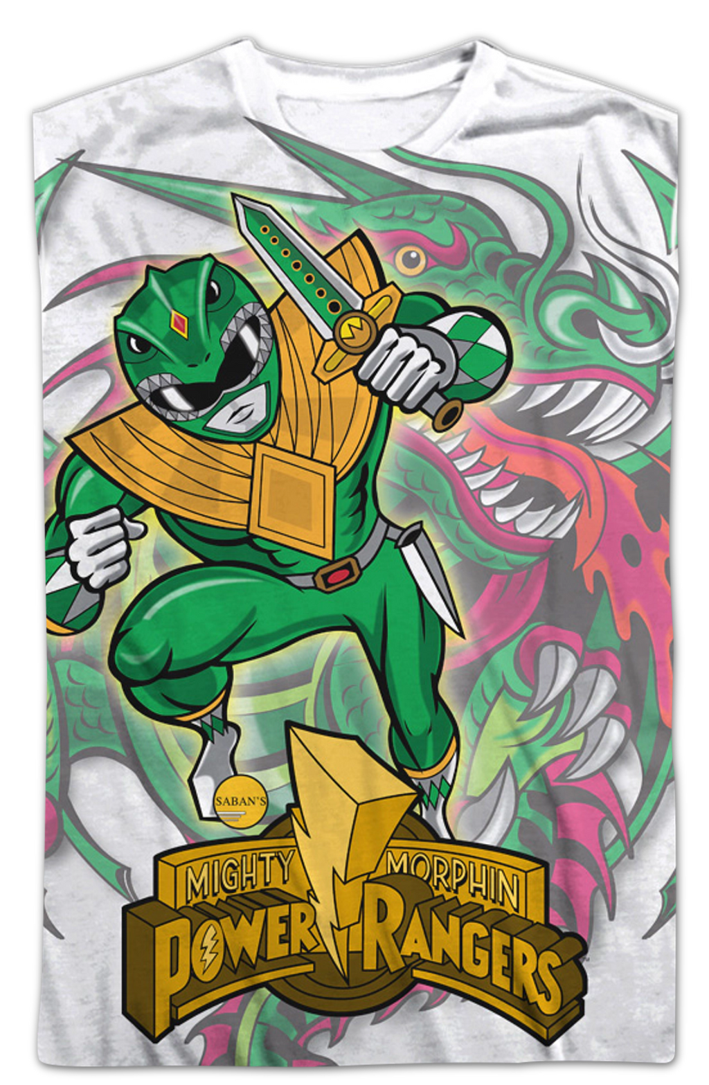Dragonzord Mighty Morphin Power Rangers T-Shirt product image 2