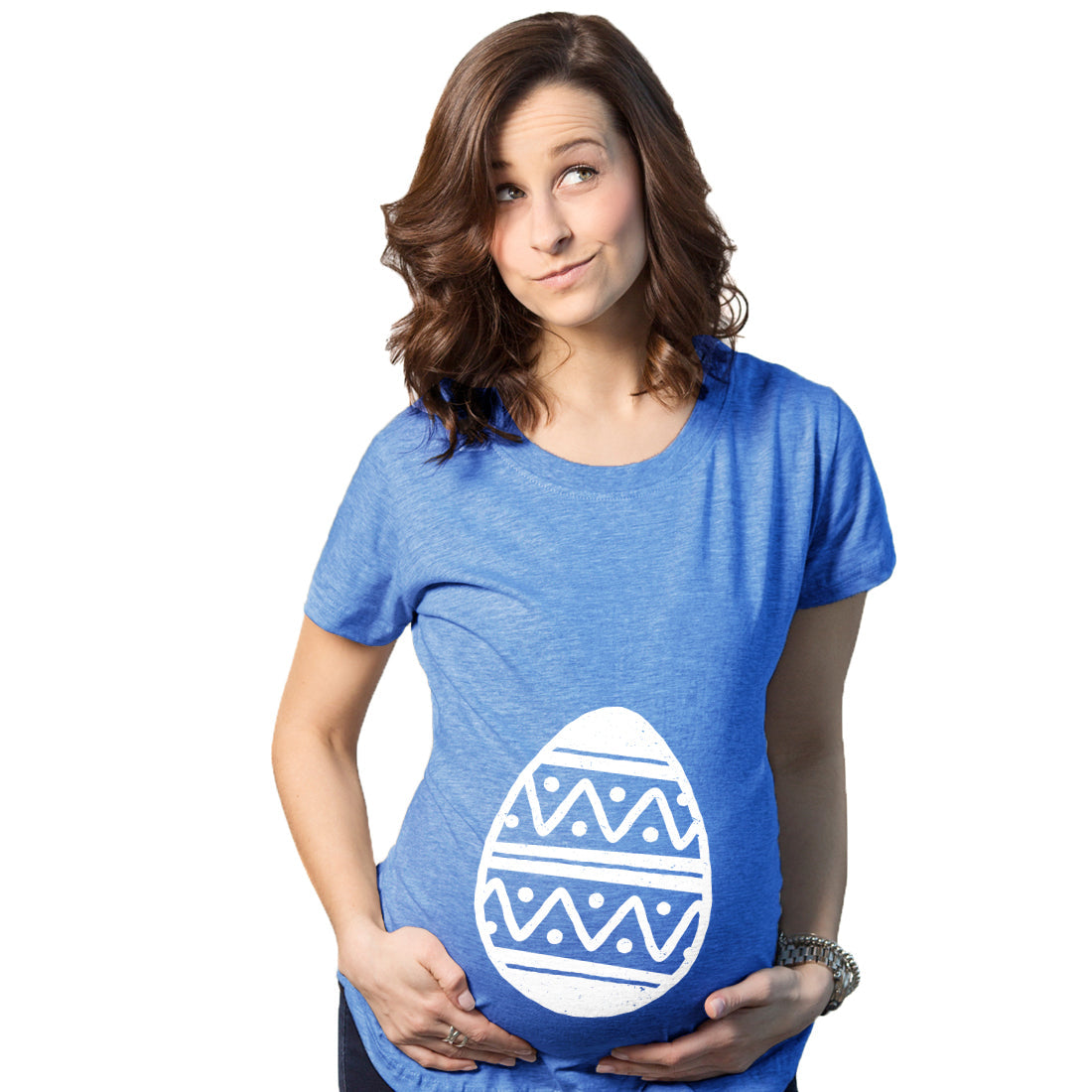Easter Egg Baby Bump Maternity T Shirt product image 4
