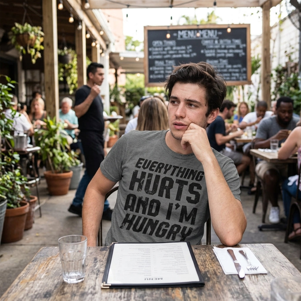 Everything Hurts And Im Hungry Men's T Shirt product image 2