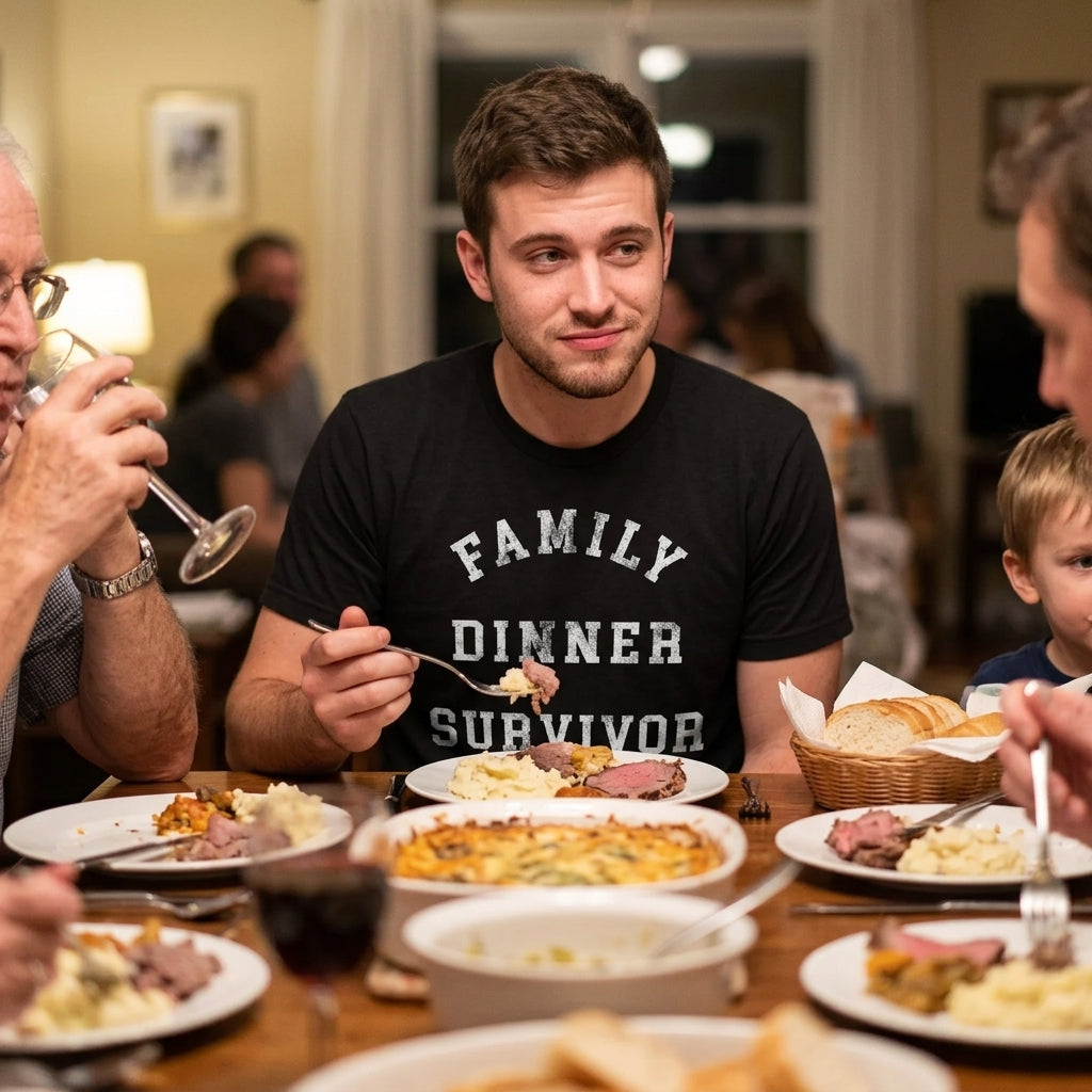 Family Dinner Survivor Men's T Shirt product image 2