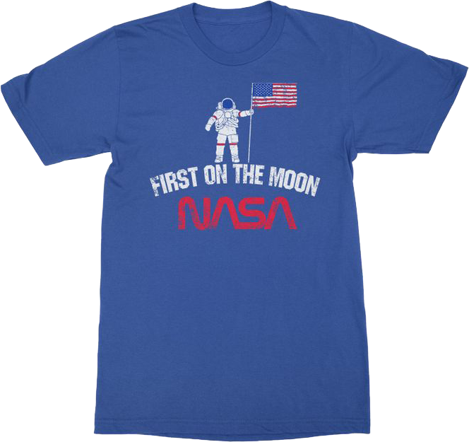 First On The Moon NASA T-Shirt product image 1
