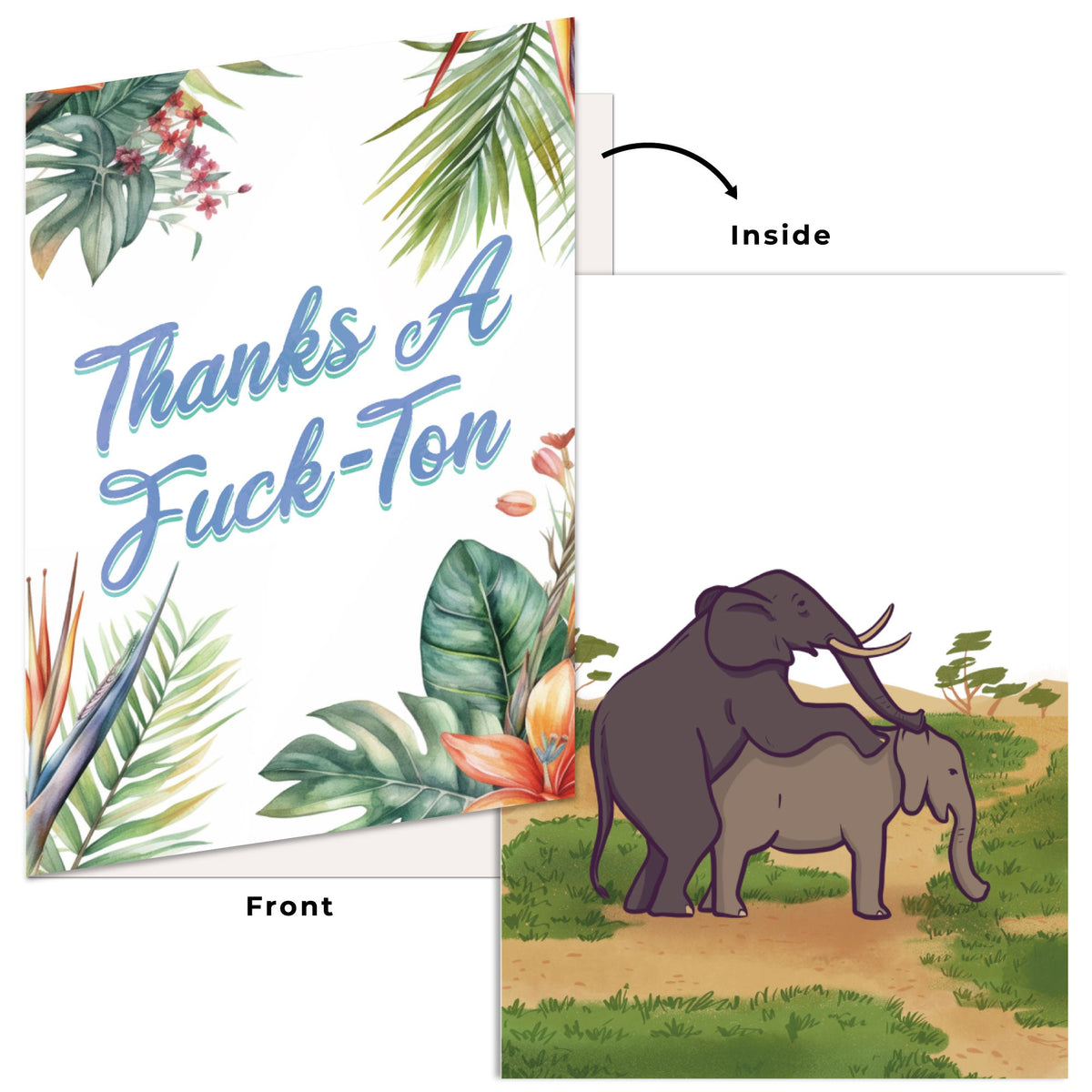 Funny Thank You Card Hilarious Assorted Cards for Saying Thanks With Envelopes