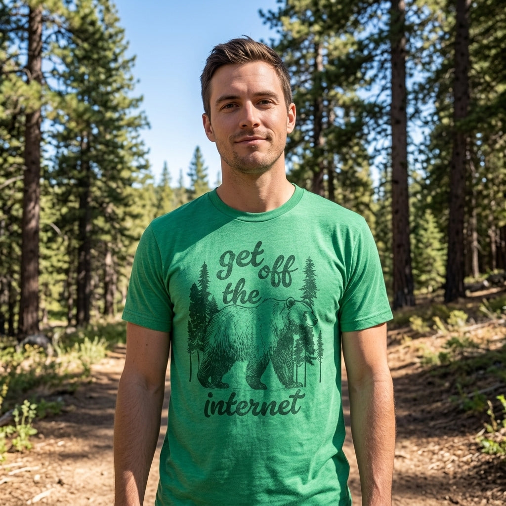 Get Off The Internet Men's T Shirt product image 2