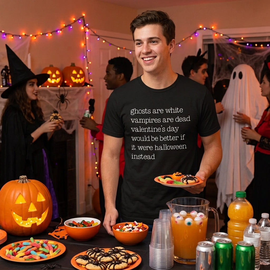 Valentines Day Halloween Poem Men's T Shirt product image 2