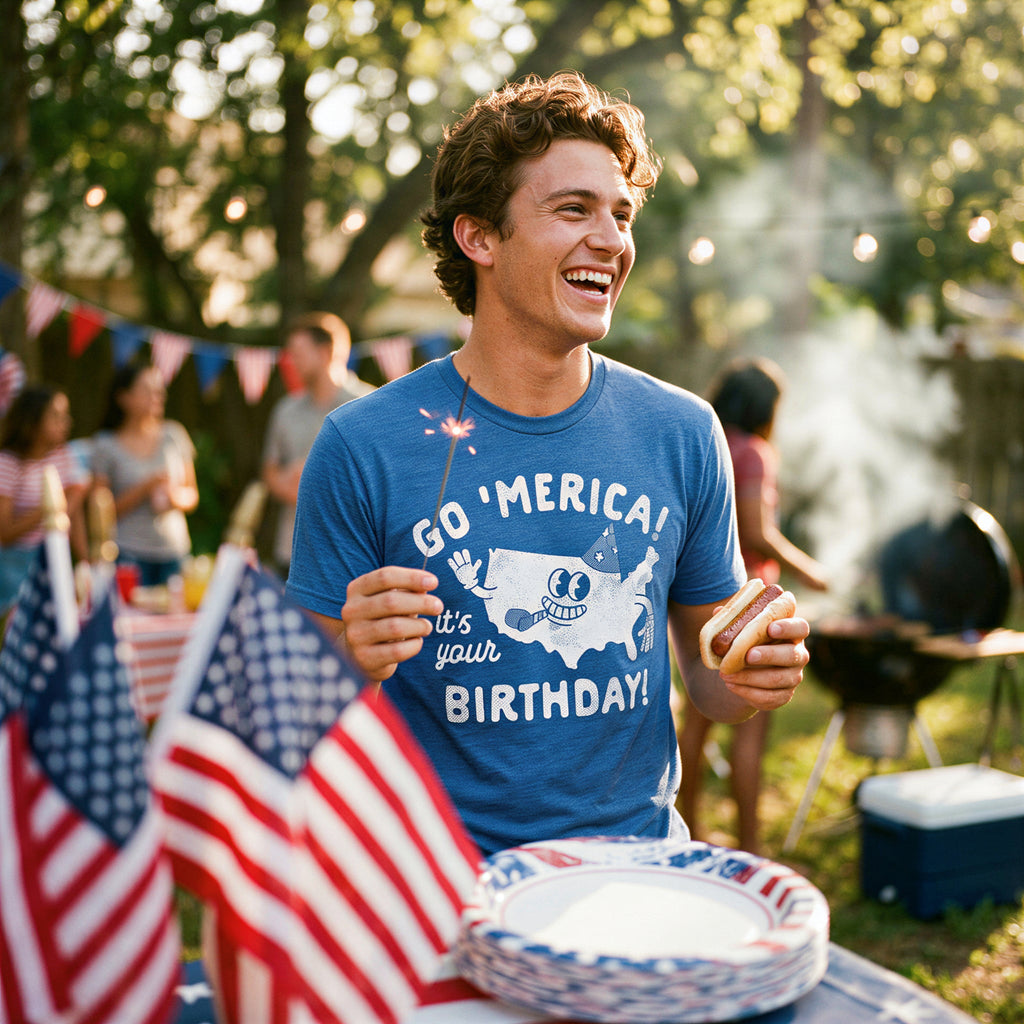 Go Merica Its Your Birthday Men's T Shirt product image 2