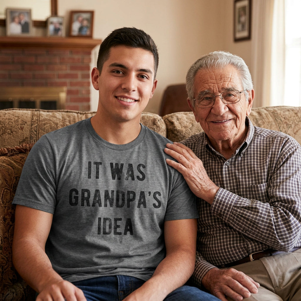 It Was Grandpas Idea Men's T Shirt product image 2
