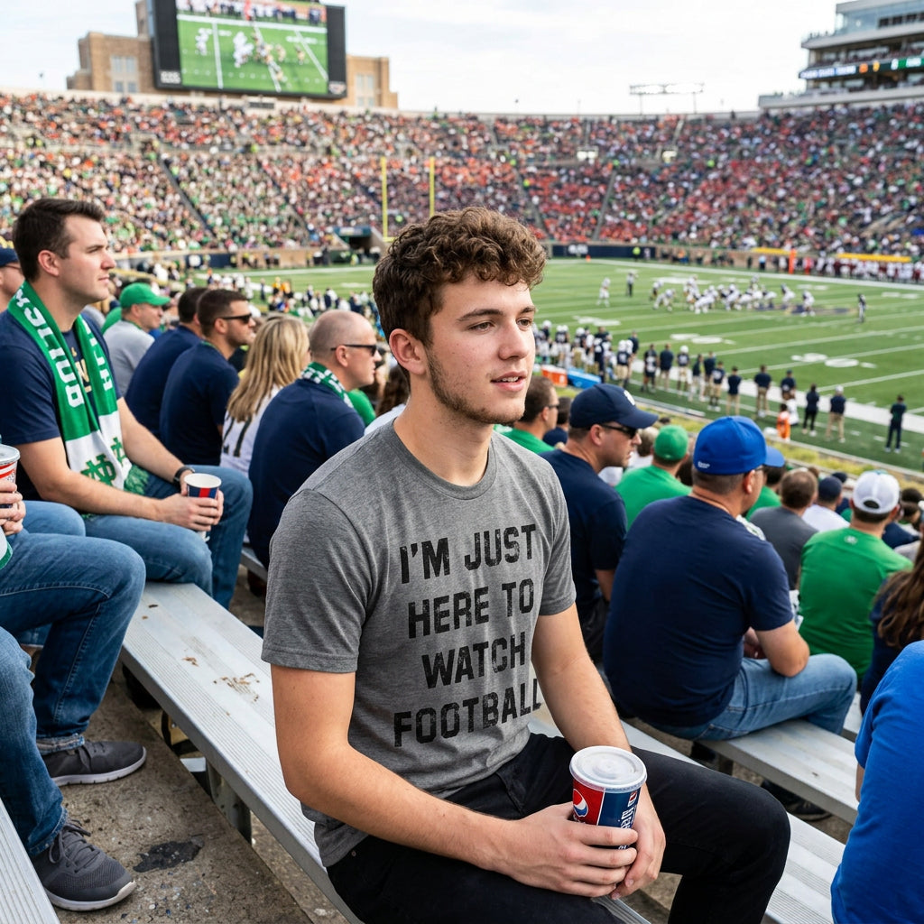 Im Just Here To Watch Football Men's T Shirt product image 2