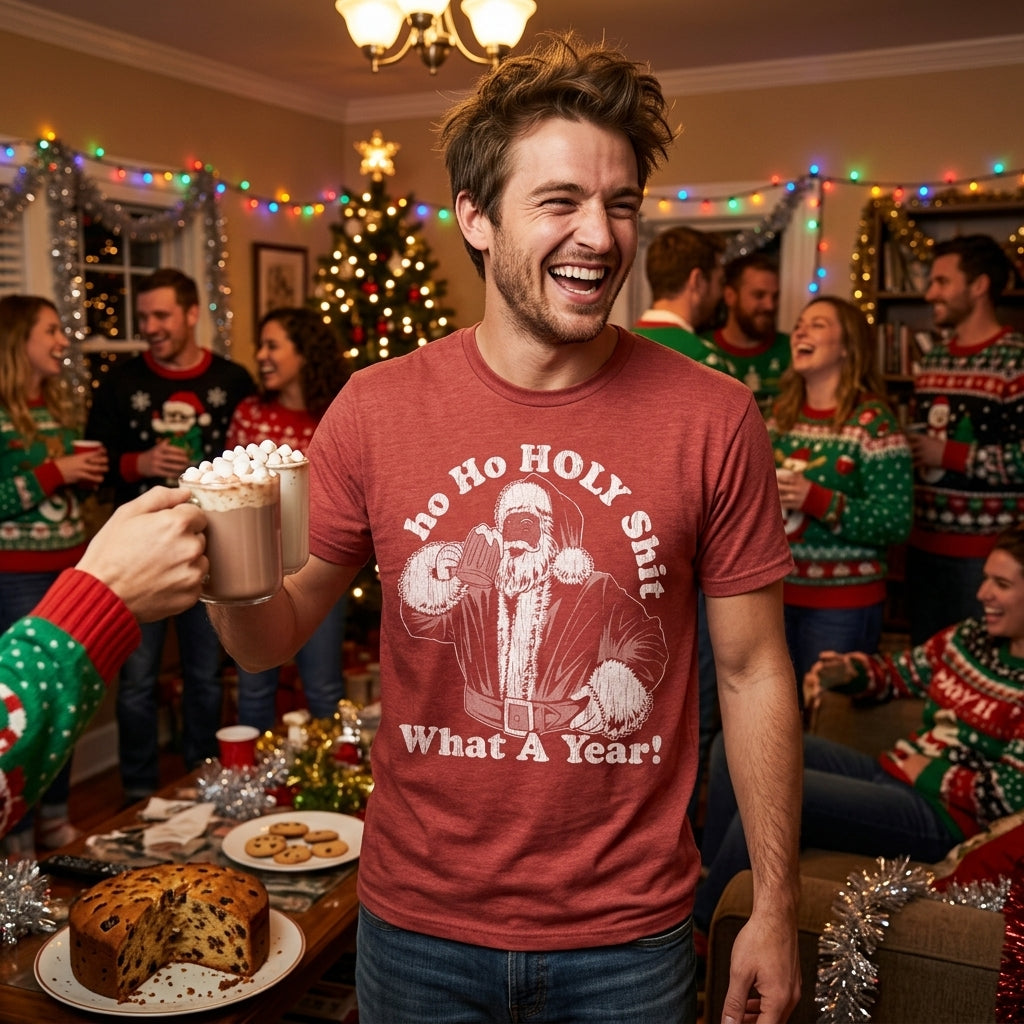 Ho Ho Holy Shit What A Year Men's T Shirt product image 2