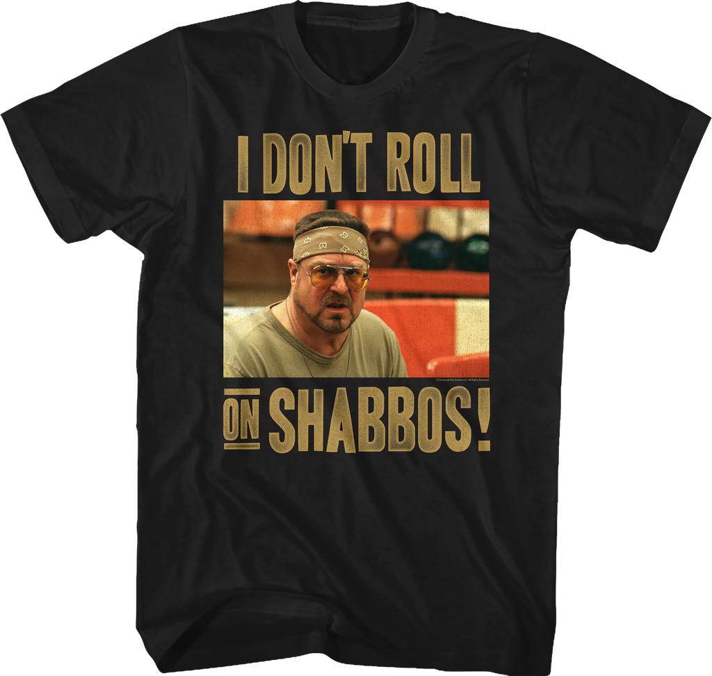 I Don't Roll On Shabbos Big Lebowski T-Shirt product image 1