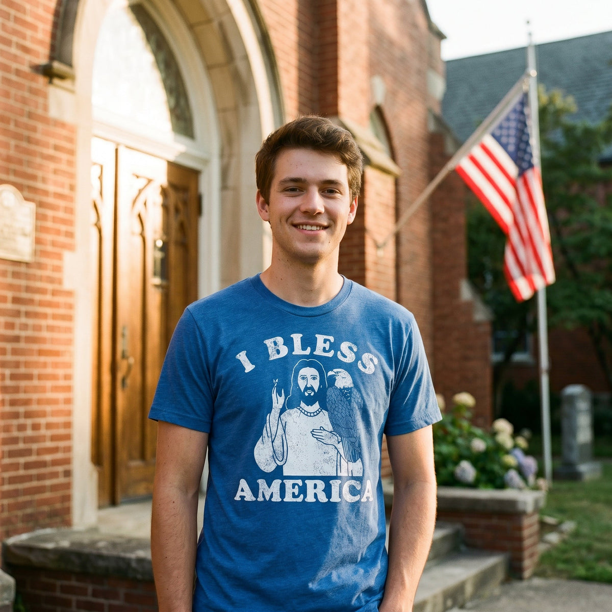 I Bless America Men's T Shirt product image 2