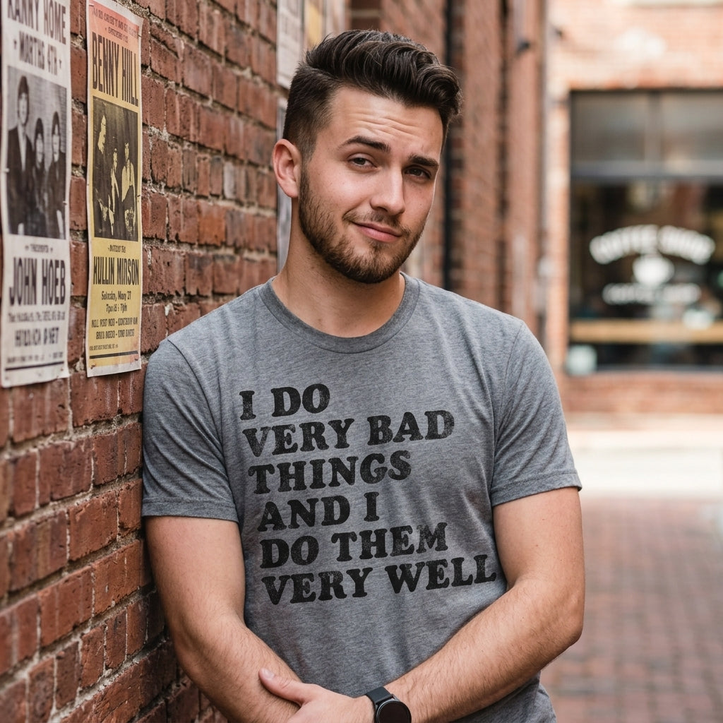 I Do Very Bad Things And I Do Them Well Men's T Shirt product image 2
