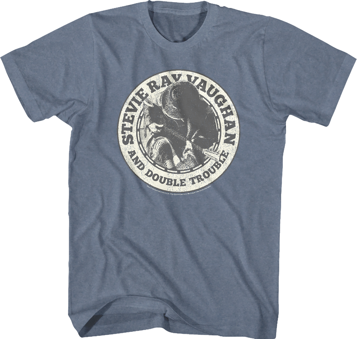 In Step Stevie Ray Vaughan And Double Trouble Indigo T-Shirt product image 1