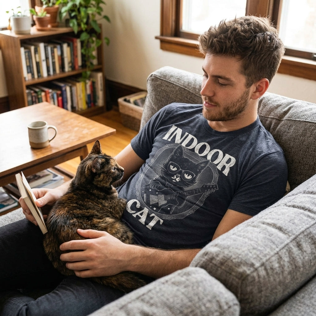 Indoor Cat Men's T Shirt product image 2