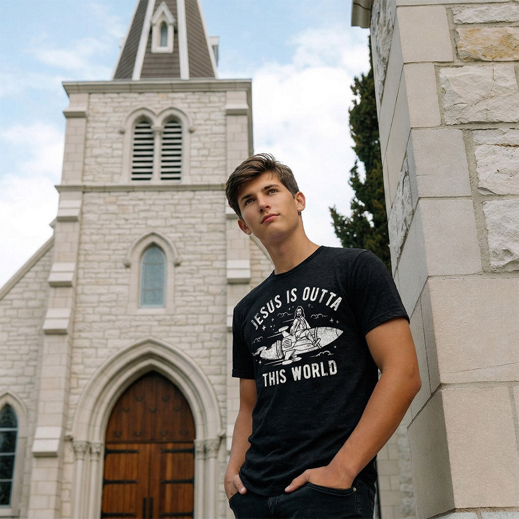 Jesus Is Outta This World Men's T Shirt product image 2