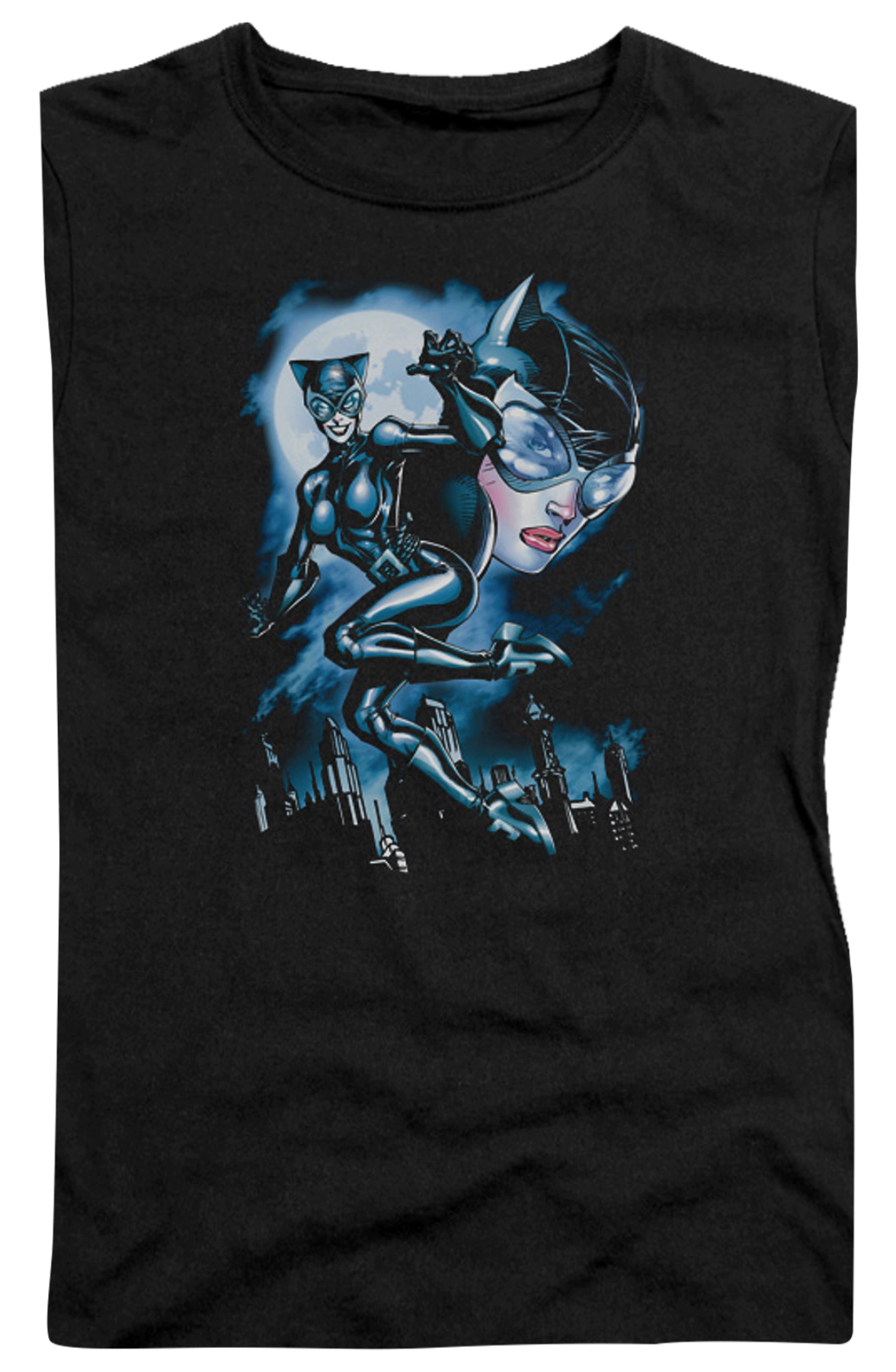 Ladies Catwoman Collage DC Comics Shirt product image 1