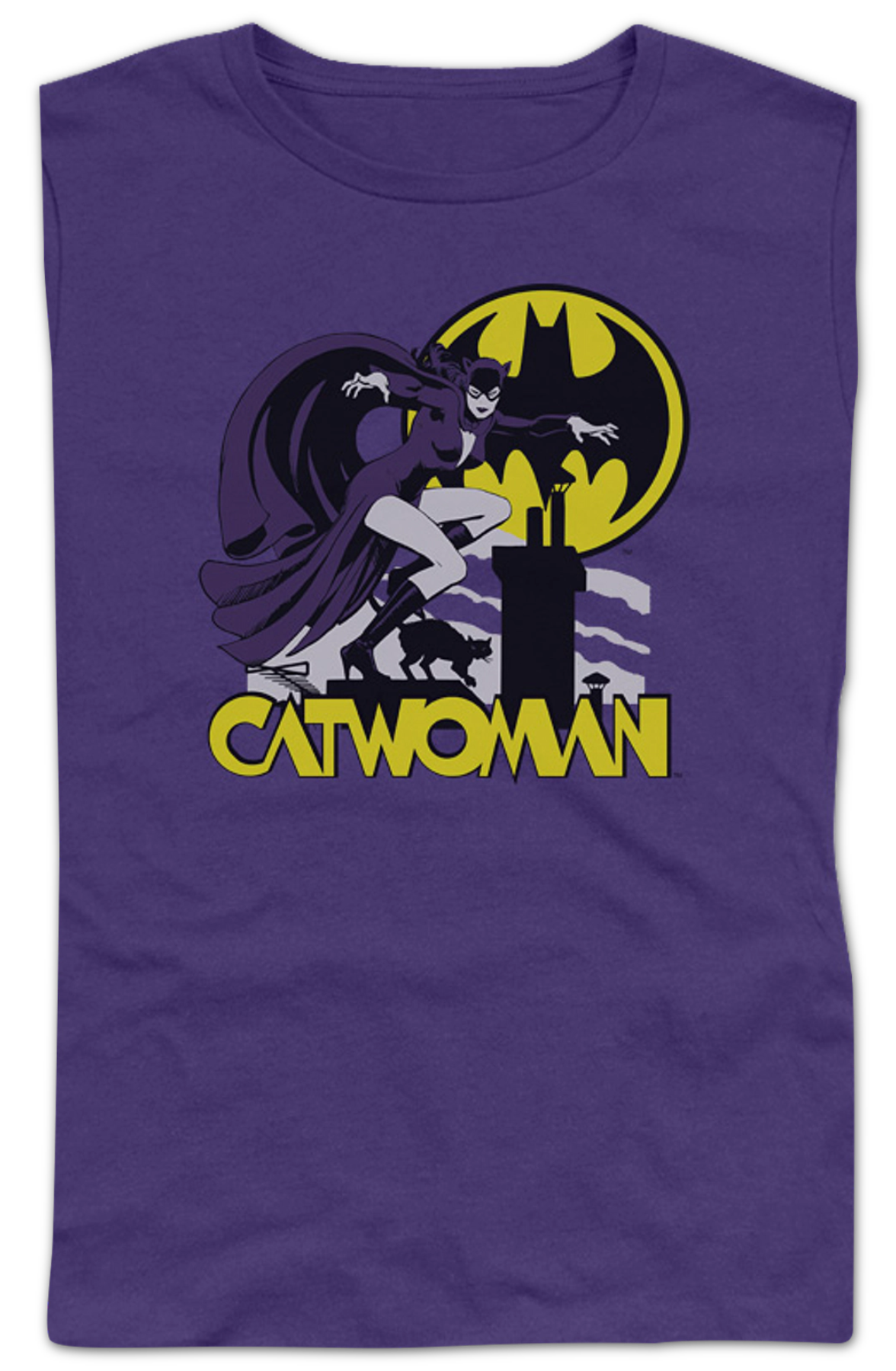 Ladies Rooftop Catwoman DC Comics Shirt product image 2