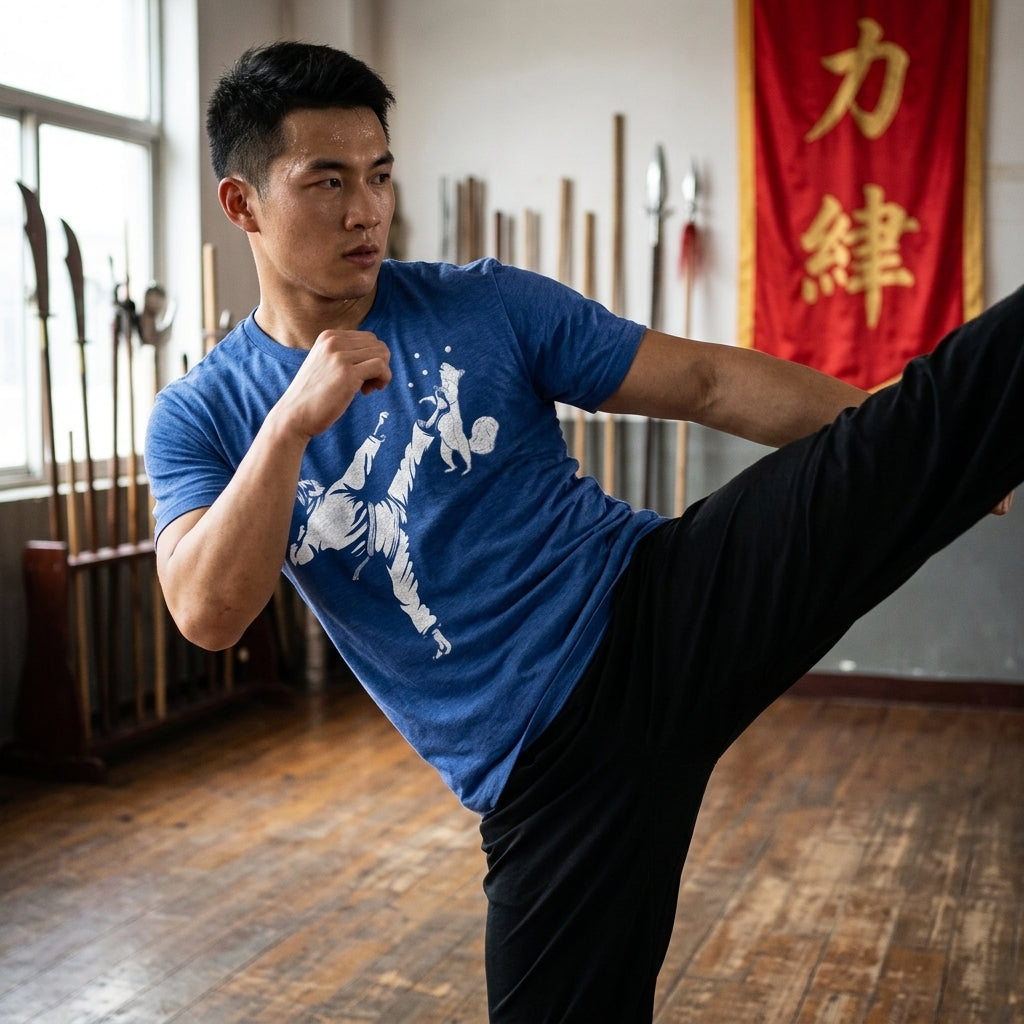 Karate Kicked Squirrel Men's T Shirt product image 2