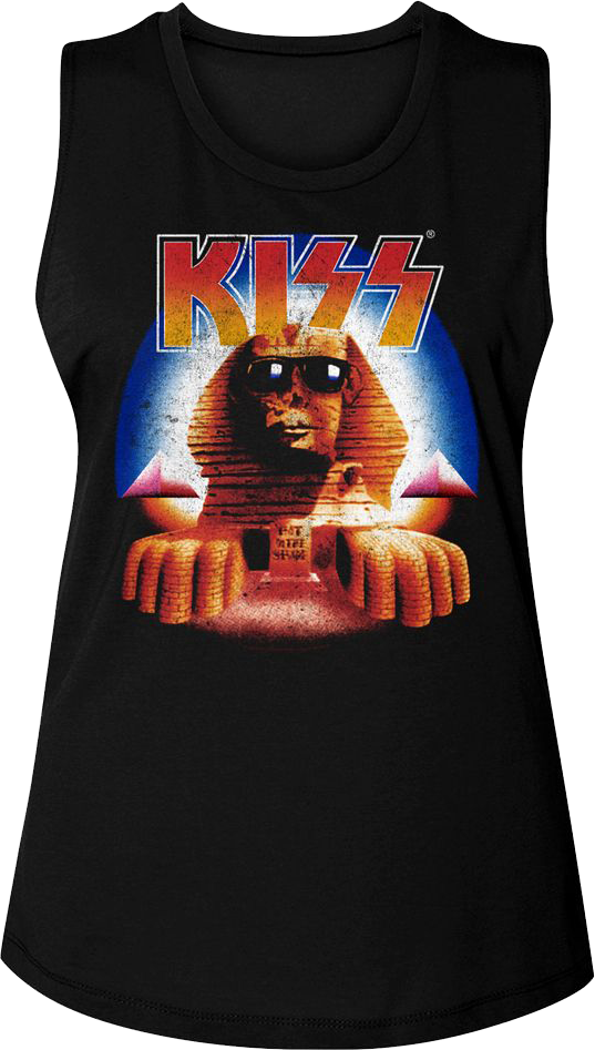 Ladies Hot In The Shade KISS Muscle Tank Top