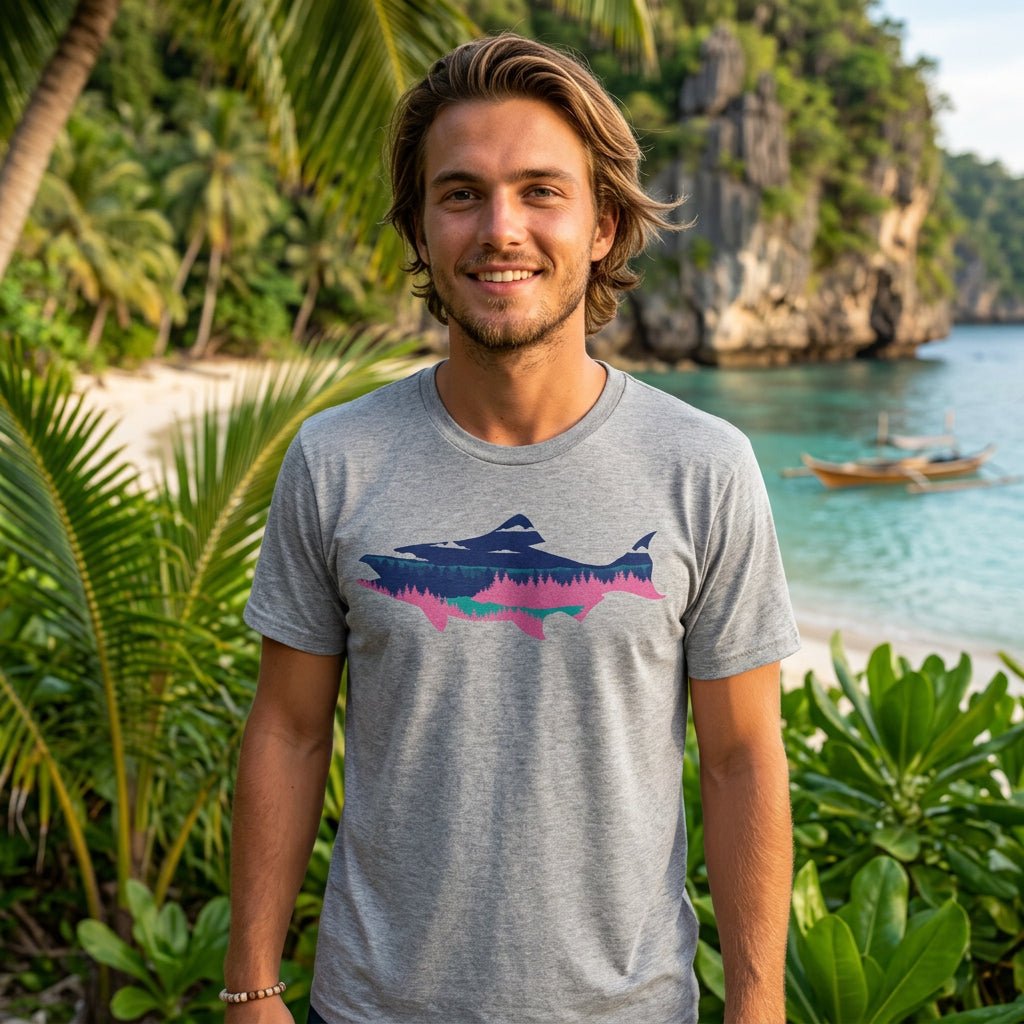 Salmon Landscape Men's T Shirt product image 4