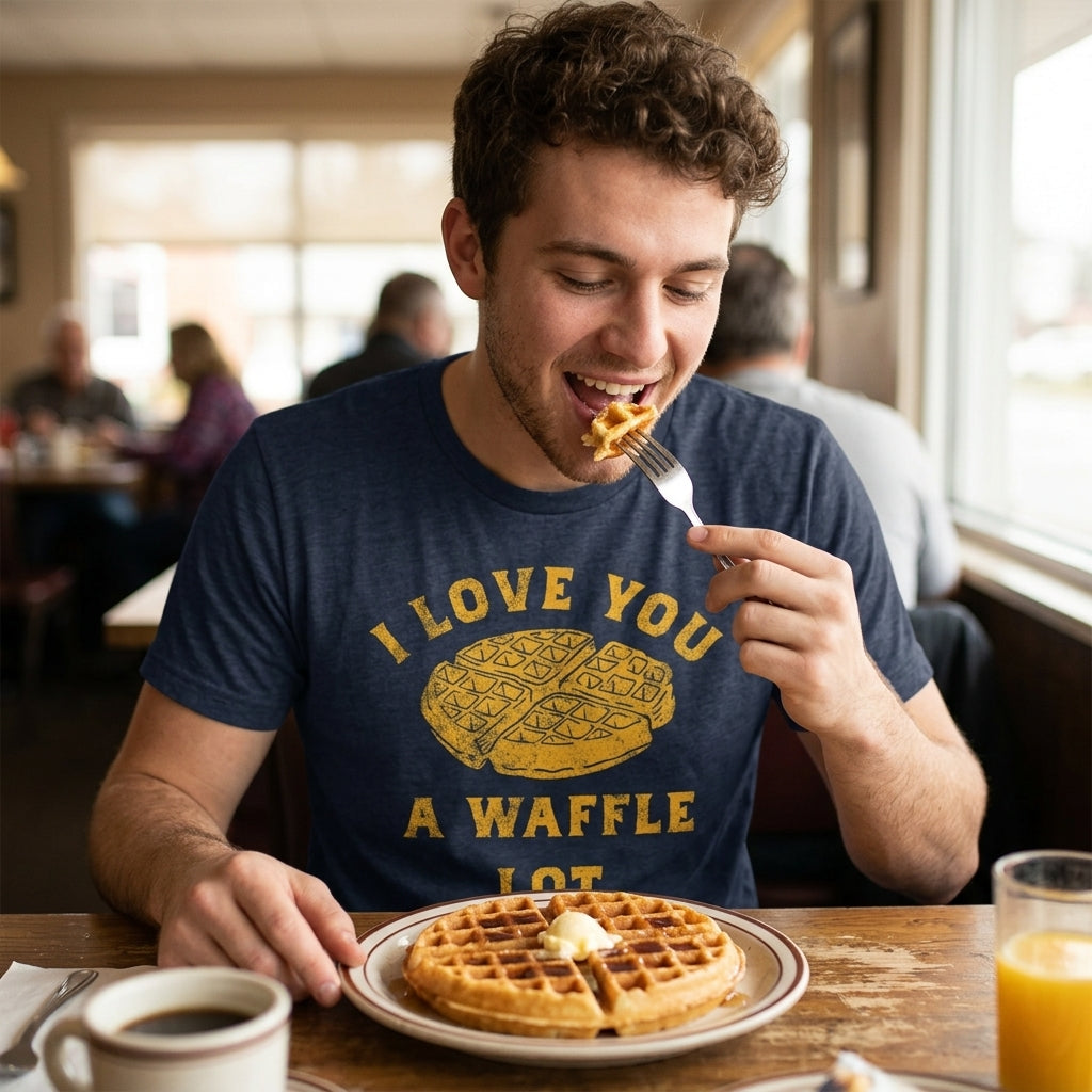 I Love You A Waffle Lot Men's T Shirt product image 2