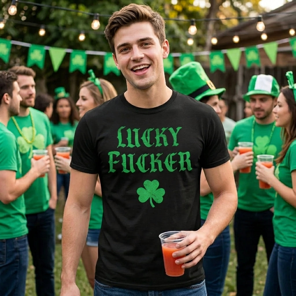 Lucky Fucker Men's T Shirt product image 2