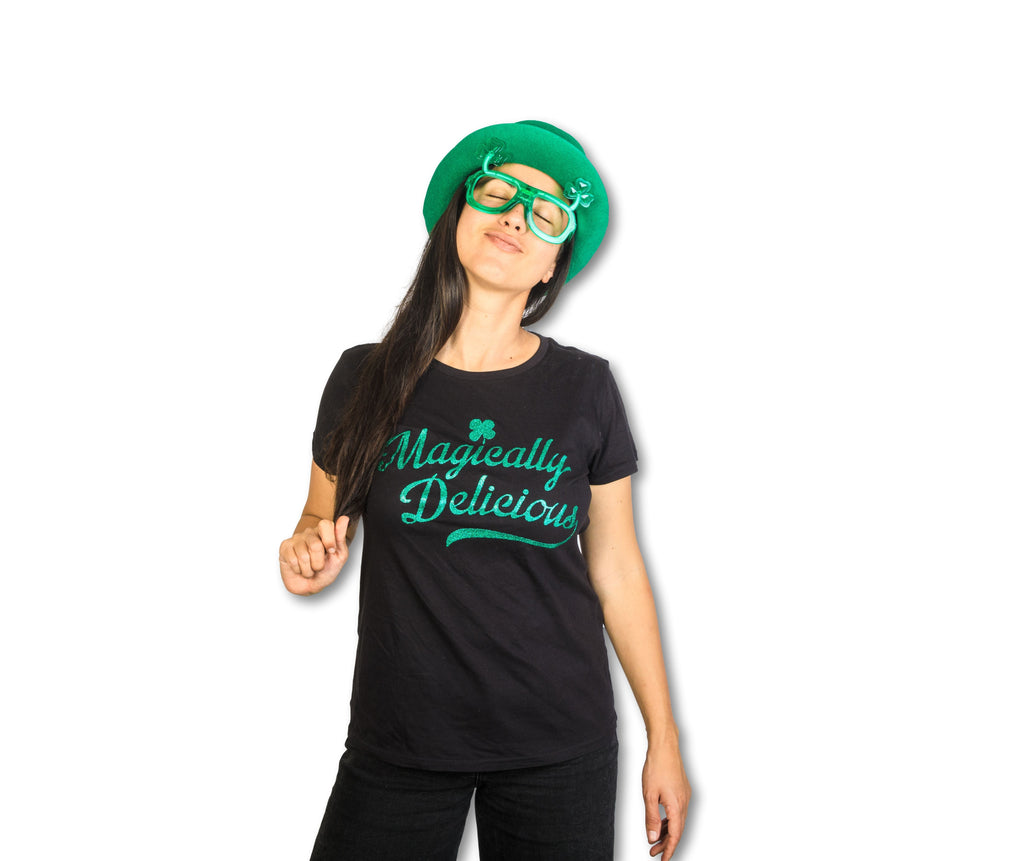 Magically Delicious Black Shirt Glitter Ink Women's T product image 4