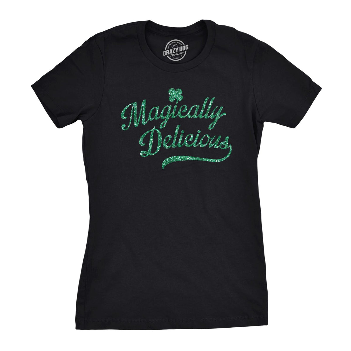Magically Delicious Black Shirt Glitter Ink Women's T product image 1