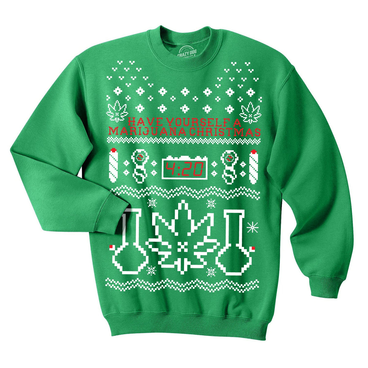 Have Yourself A Marijuana Christmas Crew Neck Sweatshirt product image 1