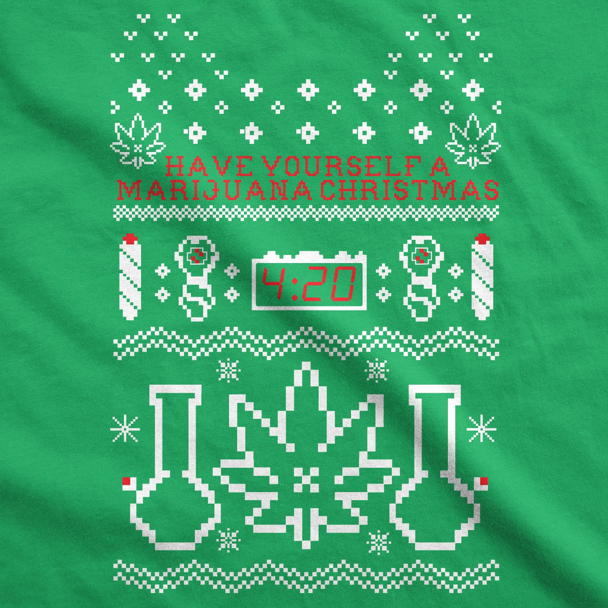 Have Yourself A Marijuana Christmas Crew Neck Sweatshirt product image 2